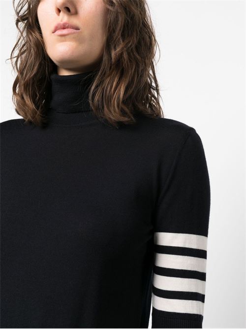 Wool turtleneck sweater THOM BROWNE | FKA434AY1014415